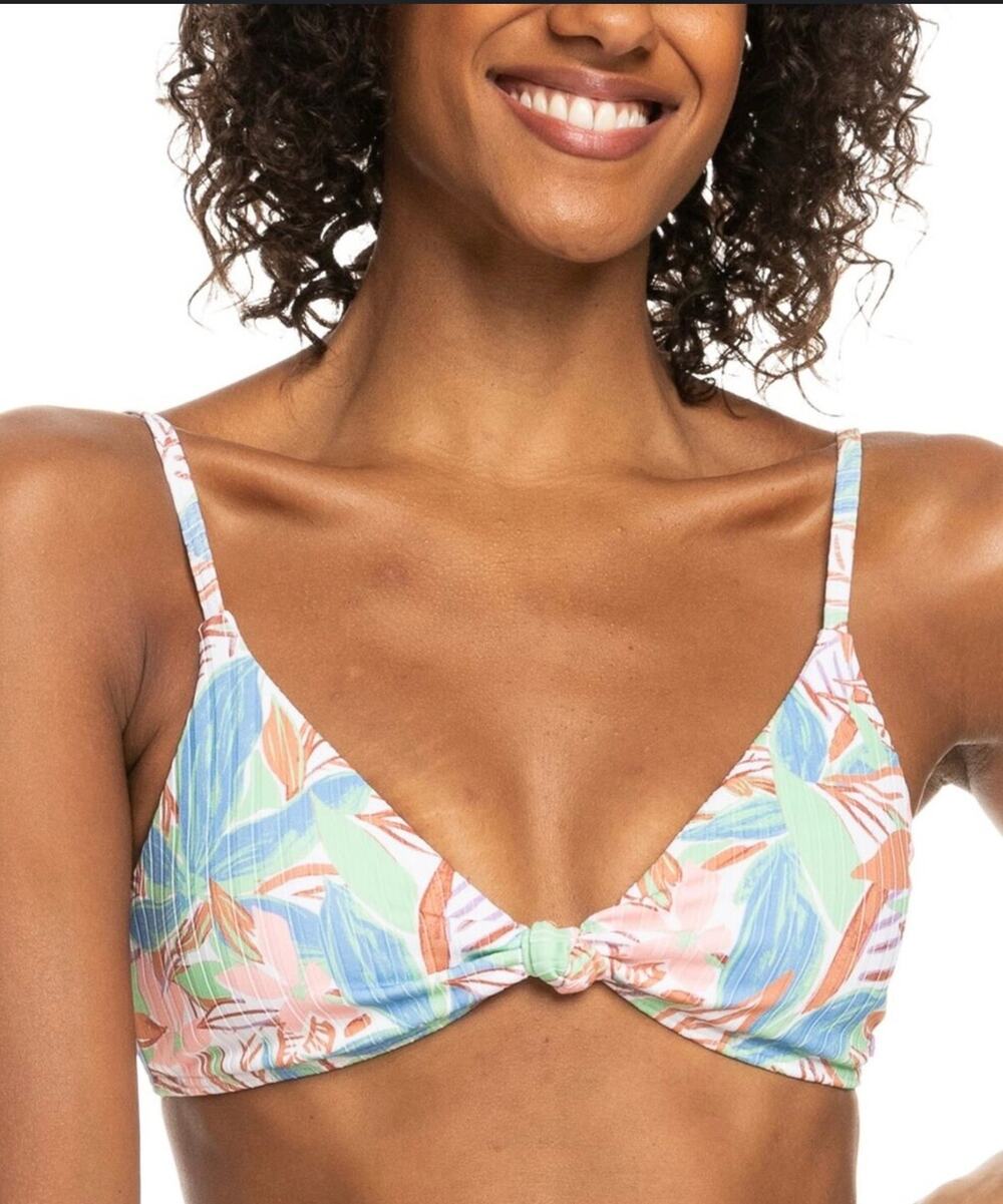 Roxy Rib Love The Surf Knot Bikini Top XXL NWT